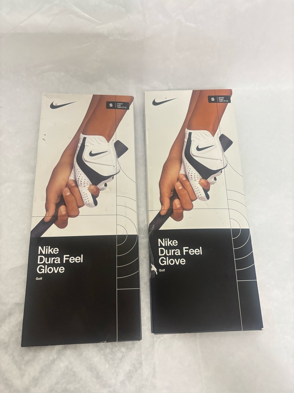 Nike Dura Feel Golf Glove - White/Black